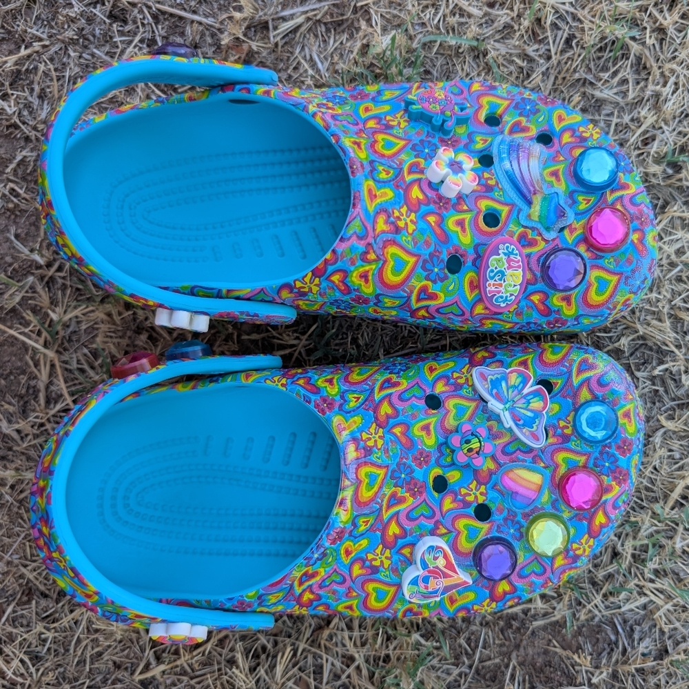 Crocs x Lisa Frank Classic Clogs J3 Women’s 5 207737-4SM Retired Limited Pair - Picture 9 of 15